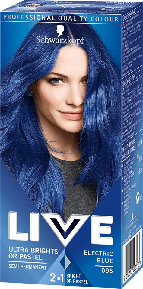 You can go for eight weeks without redoing your hair. 095 Electric Blue Hair Dye by LIVE