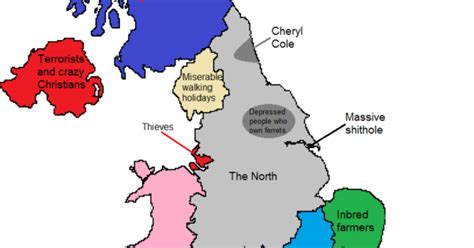 How North Londoners View The Rest Of The Uk Or Why The Rest Of The Brilliant Maps