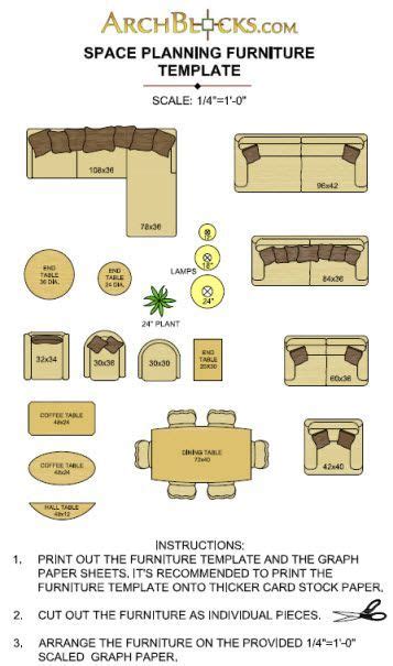 Free printable furniture templates 1 4 scale « jerroda707. Free Download Furniture Templates | Furniture Templates | Download Graph Paper | Free Download ...