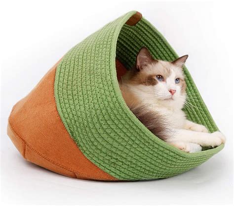 Ltljx Cat Sleeping Bag Felt Cloth Soft Self Warming Bed