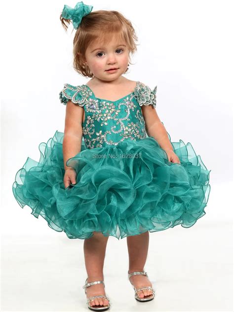 Lovely Fuchsia Teal Organza Girls Cupcakes Dresses Toddler Infant Party