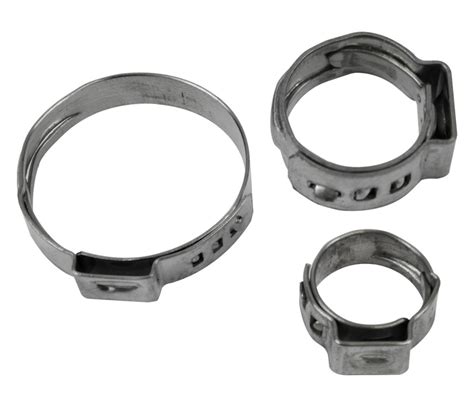 Crimp Hose Clamp Stainless Steel 85 10mm Qty 10 Proflow