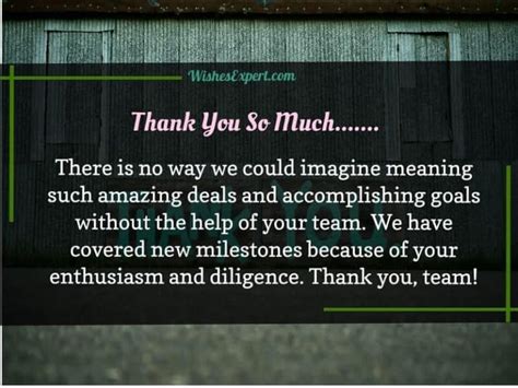 30 Best Thank You Messages For Team To Inspire