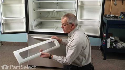 Refrigerator Repair Replacing The Left Hand Pantry End Cap Whirlpool