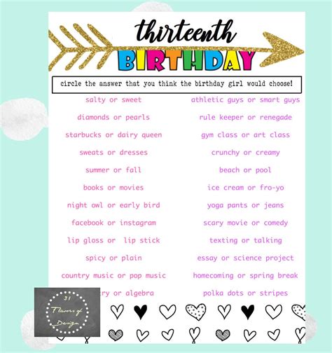 Tween Girl Birthday Party Games