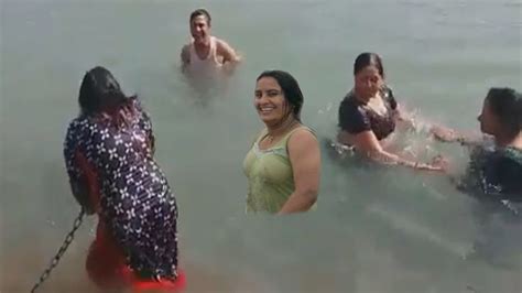 People Open Holy Bath At Ganga River In India Ganga Snan Ep 37