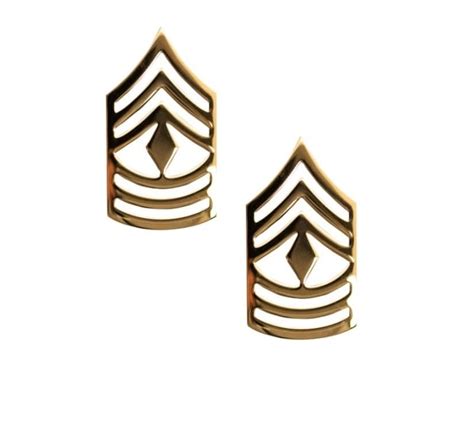 Army Pin On Collar Rank E 9 1st Sergeant