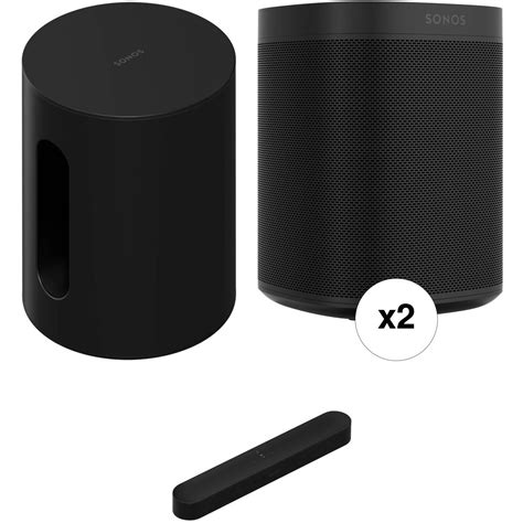 Sonos Beam Soundbar With Sub Mini Subwoofer One Sl Speaker