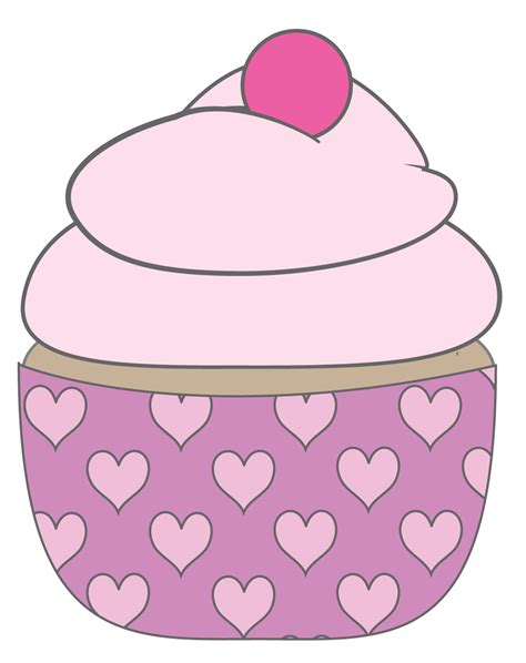 Wedding Cupcake Clip Art Drawing Free Image Download