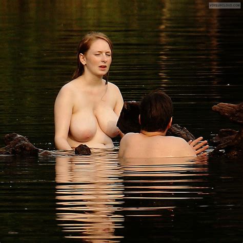 Lakeside Nude Milf Voyeur Photos