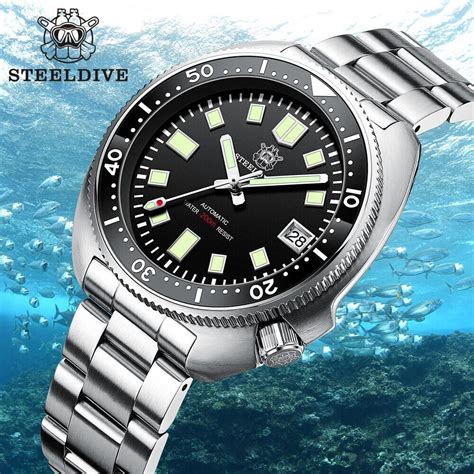 Steeldive Sd1970 Captain Willard 6105 Automatic Homage Diver Watch
