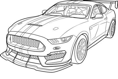Dibujo De Ford Mustang Gt Para Colorear Dibujos Para Colorear Sexiz Pix