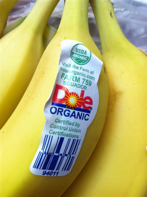 Free Food People Dole Organic Bananas