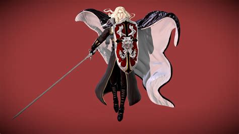 Alucard Castlevania 3d Fan Art 3d Model By Emma Tinembart Emma