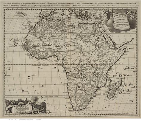 Ca 1700 Map Of Africa By Valck Old Maps