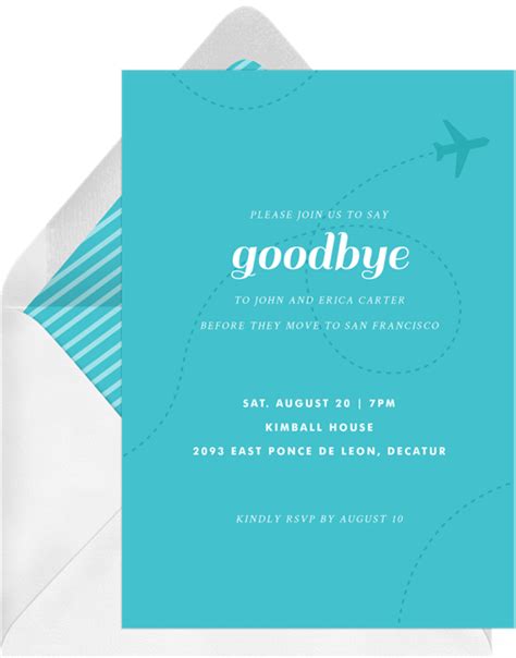 8 Going Away Party Invitations To Help You Reminisce Stationers