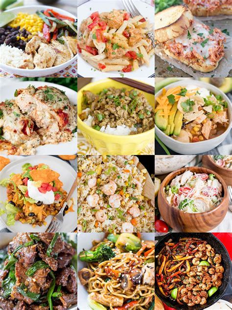Easy Fast Dinner Ideas Examples And Forms Photos
