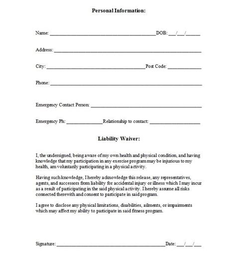 Your basic general liability insurance covers financial losses and the costs and damages resulting from claims up to the limit of your policy for bodily injury, property damage, personal injury. Free Printable Release And Waiver Of Liability Agreement ...
