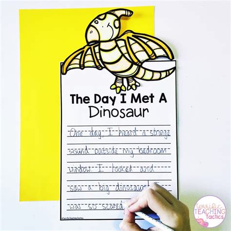Free Dinosaur Writing Prompts Terrific Teaching Tactics
