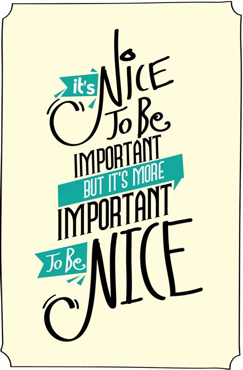 Its Nice To Be Important But Its More Important To Be Nice Paper