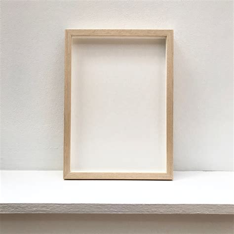 A3 30x40cm Natural Wood Box Frame With Gallery Acrylic Or Etsy