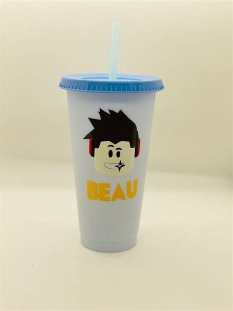 Roblox Tumbler Cold Cup Color Changing Personalized Etsy