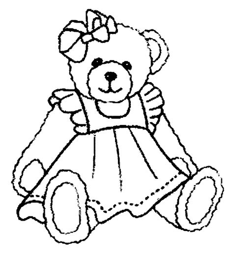 Teddy Bear Coloring Pages For Kids At Free Printable