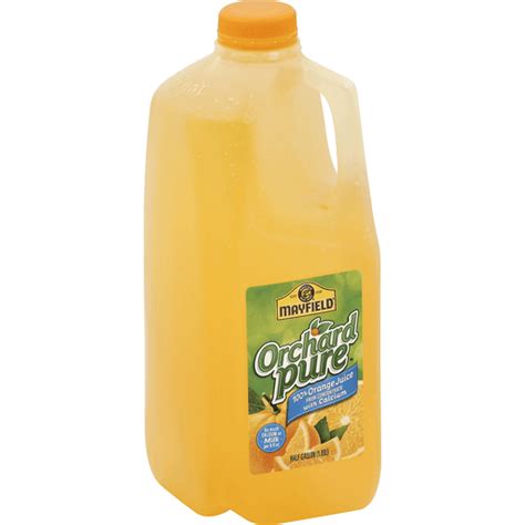 Orchard Pure 100 Orange Juice From Concentrate With Calcium Half