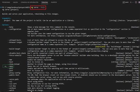 Herramienta Angular Cli Comando Ng Serve