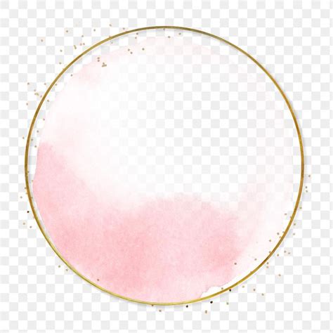 √ Pink Watercolor Circle
