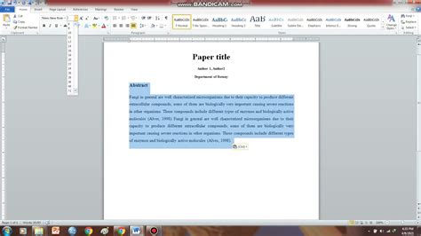 How To Write Research Paper On Ms Word Youtube