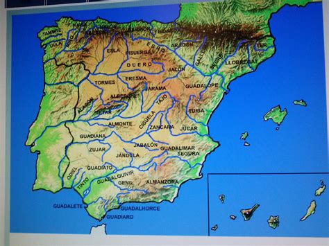 Rios De Espana Y Sus Afluentes Con Imagenes Mapa De Espana Rios Images