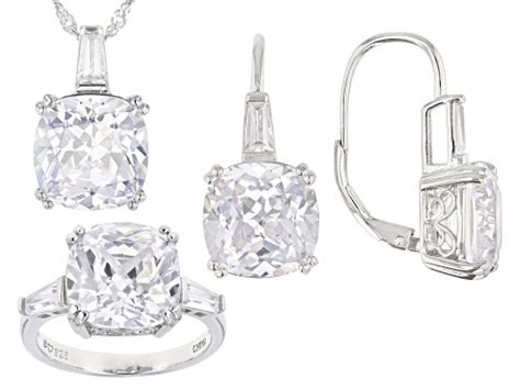 Bella Luce 3442ctw Rhodium Over Sterling Silver Jewelry Set 20