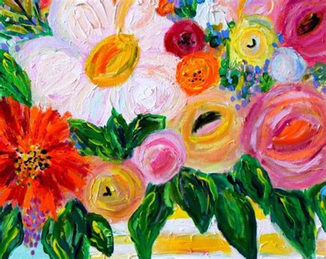 Fine Art Print Large Still Life Abstract Flowers Colorful Etsy Love