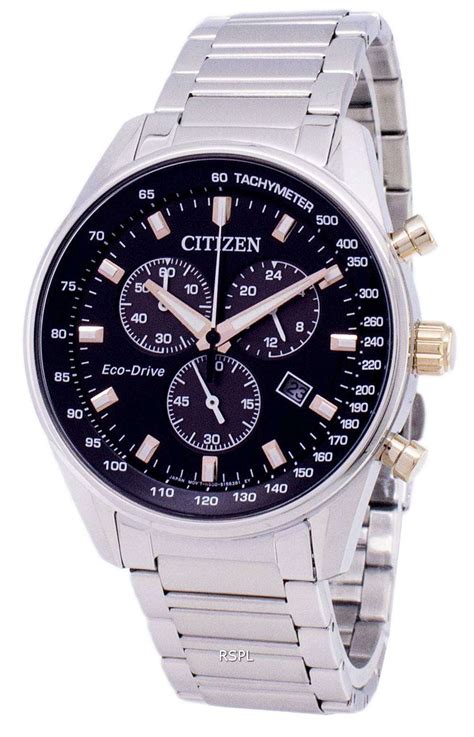 Citizen Eco Drive Chronograph Tachymeter At2396 86e Mens Watch