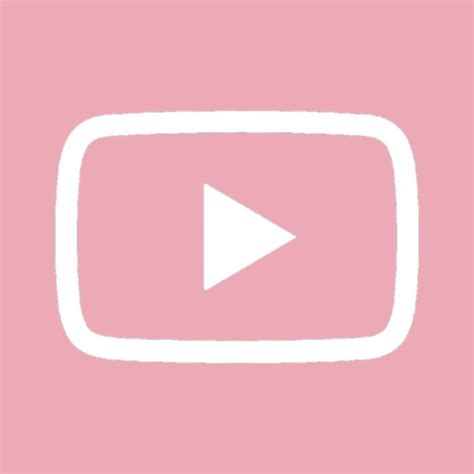 Pastel Pink Youtube Logo Aesthetic Computer Icons Youtube Desktop
