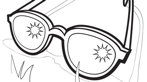 Make your world more colorful with printable coloring pages from crayola. Sunglasses Coloring Page at GetColorings.com | Free ...