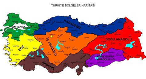 Türkiye Bölgeler Haritası