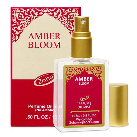 Amber Bloom Perfume Oil Mist No Alcohol Amber Oil Fragrance