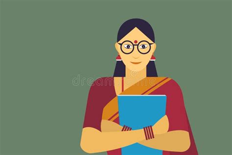 Indian Lady Teacher Stock Illustrations 141 Indian Lady Teacher Stock