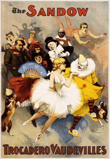 The Sandow Trocadero Vaudevilles Performing Arts Poster 1894 Vintage Circus Posters
