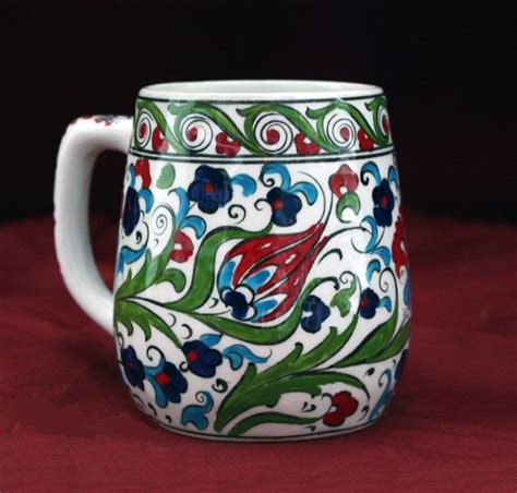 Traditional Handmade Turkish Ceramic Mug For Coffee Tea Expresso