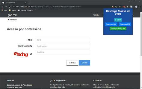 Descarga Masiva Cfdi Sat Chrome Web Store