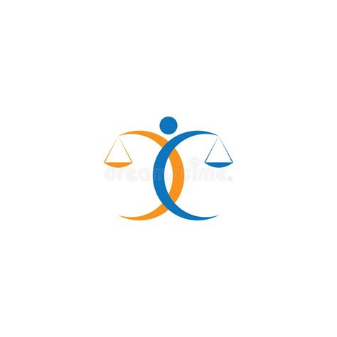 Man Holding Scales Of Justice Logo Design Icon Vector Stock