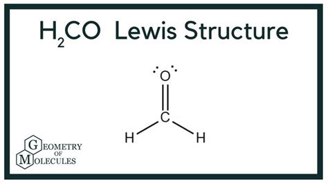 H2co Lewis Structure Formaldehyde Molecules Lewis Biology
