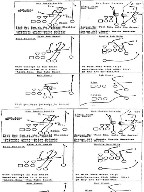 Football Play Sheet