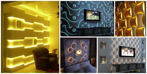 12 3d Wall Panels With Led Lighting For Evocative House Walls Ideas