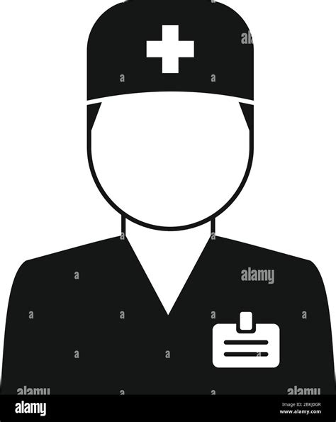 Hospital Doctor Icon Simple Illustration Of Hospital Doctor Vector