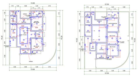 2d Cad Drawing Of Electrical Plan Autocad Software Cadbull