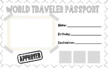 Passport Coloring Pages